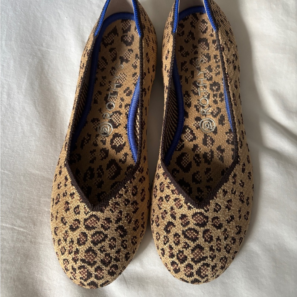 Rothy's Leopard Print Flats size 10